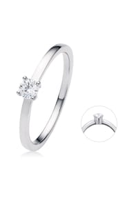 ONE ELEMENT 0.2 ct Diamant Brillant Ring aus 950 Platin Bild 1