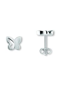 ONE ELEMENT Shine Bright Line - Zirkonia Schmetterling Ohrringe   Ohrstecker aus 925 Silber - silber