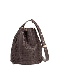DuDu Filicudi M. - Filicudi M. Beuteltasche Leder 19 cm - black rose