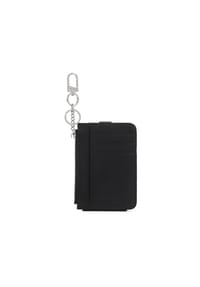 Kazar - Kleine schwarze Brieftasche mit Karabinerhaken - Schwarz