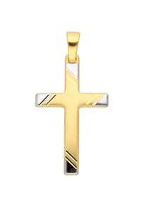 Adelia's - Damen Gold Schmuck 333 Gold Kreuz Anhänger - gold