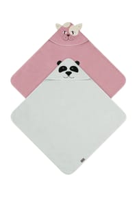 normani® - 2 x Baby Wickeltücher aus Bio-Baumwolle - Beige