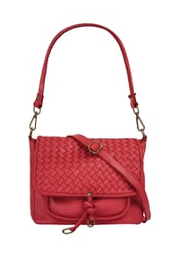 Samantha Look - Umhängetasche Echt Leder, Made In Italy - blau