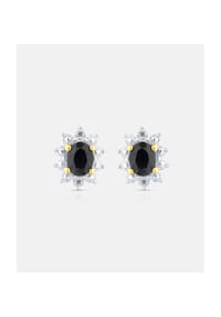 Diamant L'eternel - Ohrstecker, mit Saphir, 375 Gelbgold - gold