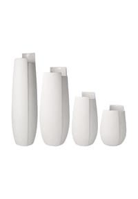 Goebel Vasen Ova 16 cm / 21 cm / 30,5 cm / 36 cm 4er Set weiß - Ova - weiß