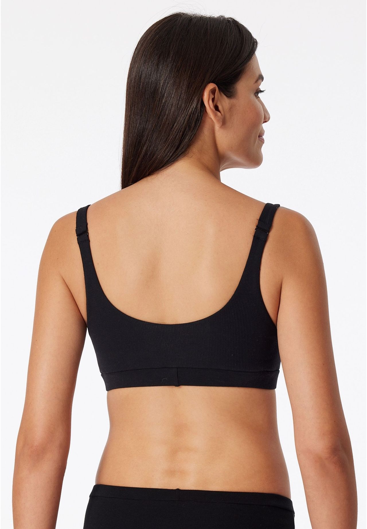 SCHIESSER Pure Rib Bustier, Rippstruktur, Unterbrustband, für 