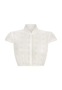 STOCKERPOINT - Dirndlbluse "Cinzia", transparenter Spitzenstoff, für Damen - CREME