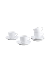 CreaTable - Bistrot  Weiss, Espresso Set 8-tlg - Weiss