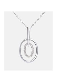 Diamant L'eternel - Kette mit Anhänger, mit 0.05 ct Diamant, 375 Weißgold - white gold