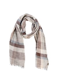 camel active - Multicolour Webschal aus Baumwoll-Twill - Dunkelblau
