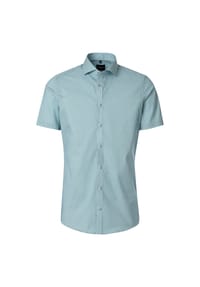 VENTI - Herren Businesshemd Print Body Fit - Blau