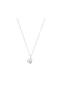 Prinzessin Lillifee - Kette mit Anhänger für Mädchen, 925 Sterling Silber, Zirkonia synth. | Herz - Silber