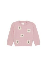 s.Oliver - Strickpullover, Rippbündchen, für Babys und Kleinkinder - 4163  LILAC/PINK