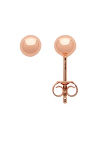 Adelia's - Damen Silber Schmuck 925 Silber Ohrringe  Ohrstecker Ø 5 mm - rose