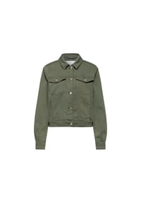 STREET ONE STUDIO - Jeansjacke, Klappkragen, für Damen - 17811 OLIVE WASHED