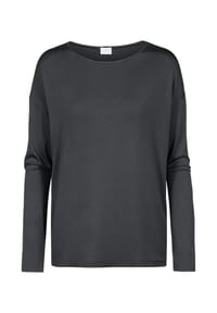mey - Pure Chic Schlafanzug-Oberteil, Rundhals, für Damen - 515 THUNDER GREY
