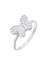 elli. - Ring Schmetterling Butterfly Zirkonia 925 Silber - Gold
