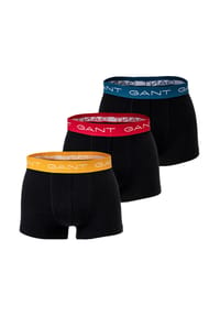 GANT - Herren Boxer Shorts, 3er Pack - Trunks, Retro Pants, Cotton Stretch - Schwarz