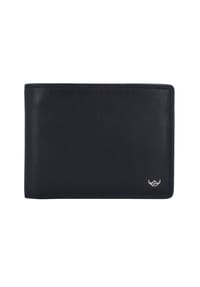 Golden Head® POLO - Geldbörse "Polo", Querformat, Leder, uni, für Herren - schwarz