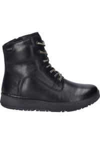 Seibel - Schnürstiefeletten "Anna 51", Reißverschluss, Leder, für Damen - 100 SCHWARZ
