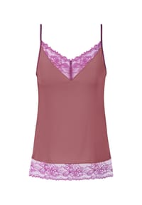 mey - Unterhemd Poetry Style, Spitze, für Damen - 1123 MARSALA RED