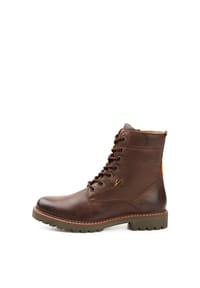 camel active - Schnürboot mit Lammfell Innensohle - Braun