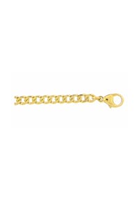 Adelia's - Damen Gold Schmuck 333 Gold Flach Panzer Halskette 45 cm Ø 4 mm - gold