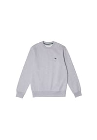 LACOSTE - Herren Sweatshirt, Rundhals - Fleece, Classic Fit, Logo, Baumwoll-Mix - Blau