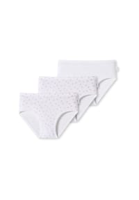 SCHIESSER - Slip 3er Pack Kids Girls Feinripp Organic Cotton - 918 PINK/WEISS