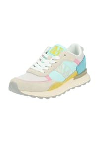 NAPAPIJRI - Leder/Textil Sneaker - Beige/Blau