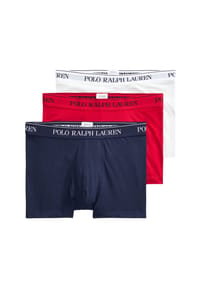 POLO RALPH LAUREN - Pants, 3er-Pack, Label-Schriftzug, uni, für Herren - weiß/blau/rot