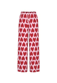 mey - Schlafanzug-Hose Sugar Hearts, Tunnelzug, für Damen - 874 RED CARPET
