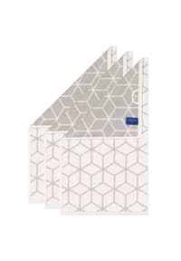 Villeroy & Boch - Gästetuch, 3er Pack - Carré, Walkfrottier, gemustert, Handtuch, Baumwolle - Creme/Taupe