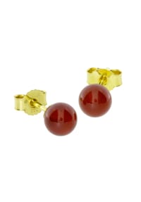 OSTSEE-SCHMUCK® - Ohrstecker , Kugel 5 mm , Gold 333/000 - gold