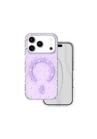 COFI - TFO Bubble Dots Mag Kompatibel mit  iPhone 18 Pro / 17 Pro Lila - Lila Hand
