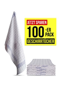 Aspero® - 100 Geschirrtücher aus Baumwolle - Blau