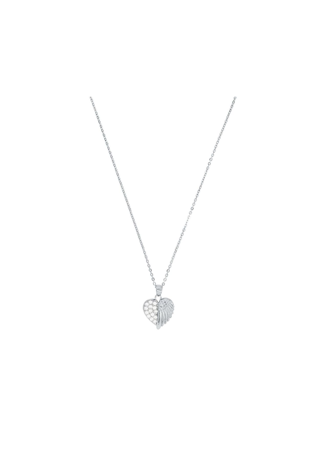 amor Kette mit Anhänger für Damen, 925 Sterling Silber, Zirkonia  