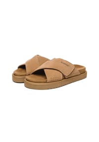 EVERAU® - Damen Leder Sandalen - Rose - BLACK