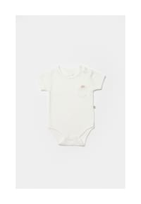 biorganic - Kurzarmbody, Waffelstruktur, Bio- Baumwolle, GOTS zertifiziert, Unisex - Beige