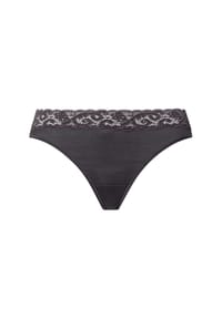 HANRO - Moments Slip, Spitze, Baumwolle, für Damen - 2183 BLACK PEARL
