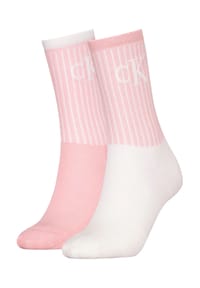 Calvin Klein - Socken, 2er-Pack, verstärkte Belastungszonen, für Damen - 001  BLACK