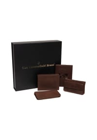 The Chesterfield Brand - Geldbörse Geschenkset 4-teilig  Leder 12 cm - braun