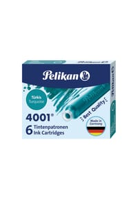 Pelikan - Tintenpatronen 4001, 6er-Packung - BLAU-SCHWARZ