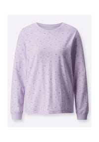 Sieh an! - Sweatshirt - flieder-ecru-bedruckt