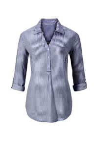 SIEH AN! - Bluse - beere-gestreift