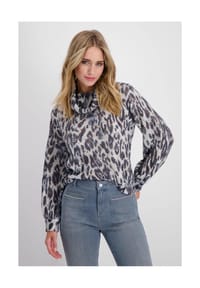 monari - Pullover - smokey blue gemustert