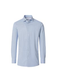 VENTI - Herren Businesshemd Langarm Print Comfort Fit - Blau