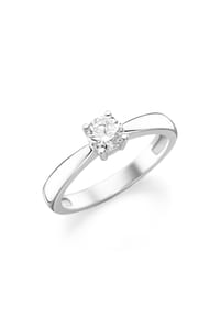 Luigi Merano® - Ring mit Brillant ca. 0,15 ct, 585 Gold - silber