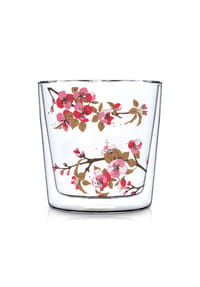 ppd - Teeset Fiori Rossi Trendglas Doppelwandig, 300 ml - Mehrfarbig