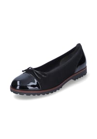 Gabor® - Ballerinas, Nubukleder, Schleife, für Damen - 37 SCHWARZ (COGNA